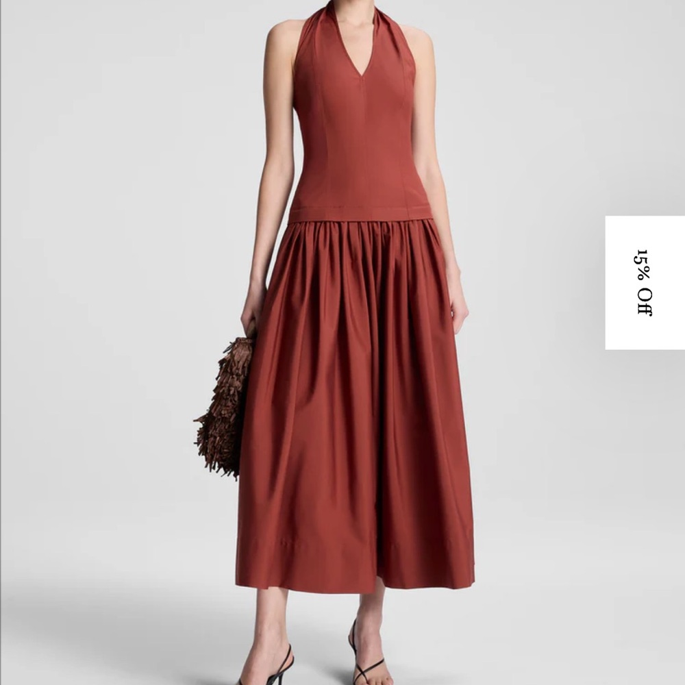 A.L.C. Rust Halter Dress